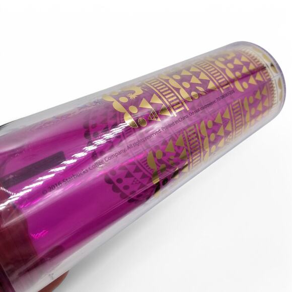 Starbucks Purple Rooster Chinese Zodiac New Year Acrylic Tumbler 16 Oz 2016 - Picture 4 of 6